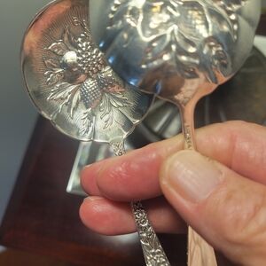 S. KIRK & SONS "REPOUSSE " BON/BON, FRUIT, AND BERRIES SPOONS